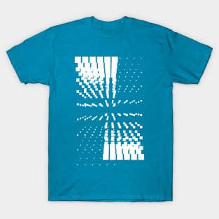 Blue Geometric galaxy pattern T-Shirt